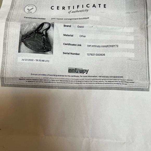 Gucci “Words of Strength” Painted Handbag with Authenticity Certificate - Picture 2 of 12